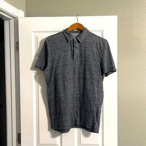 Banana Republic linen polo. Gray  large